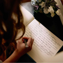 Load image into Gallery viewer, Hydrangea Embroidered Guest Book