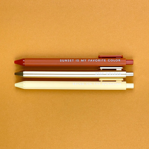 Set/3 Gel Pens (5 styles)