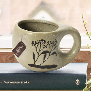 Stoneware Floral Mug