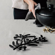 Load image into Gallery viewer, Matte Black Metal Trivet