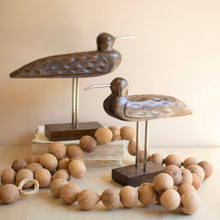 Load image into Gallery viewer, Carved Wooden Shorebird on Stand