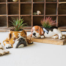 Load image into Gallery viewer, Ceramic Dog Planter