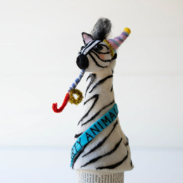 'Party Animal' Felt Bottle Toppers