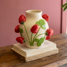 Load image into Gallery viewer, Ceramic Strawberry Vase