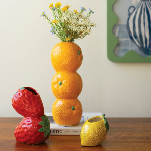 Ceramic Fruit Bud Vase