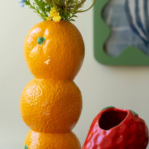 Ceramic Fruit Bud Vase