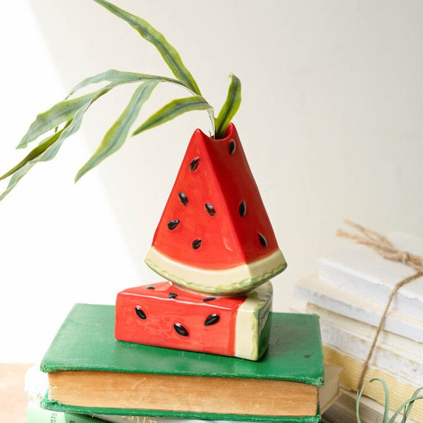 Ceramic Watermelon Bud Vase