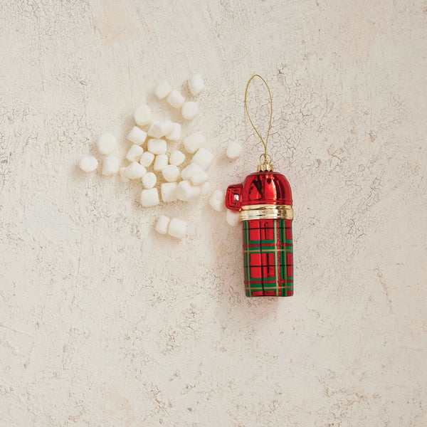 Glass Thermos Ornament