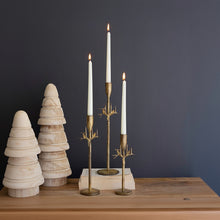 Load image into Gallery viewer, Gold Iron Deer Taper Holder