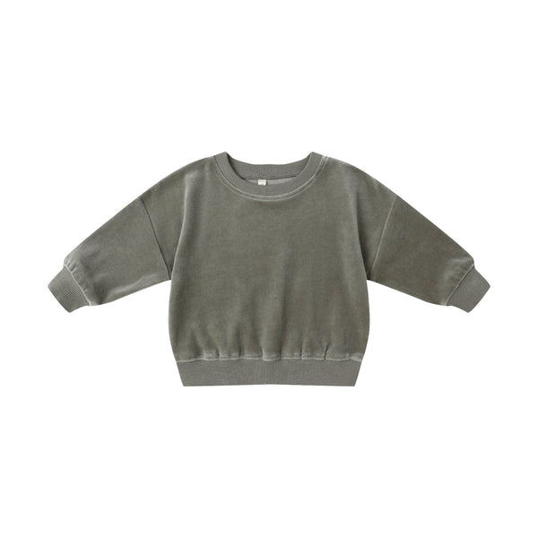 Velour Relaxed Sweatshirt (2 styles)