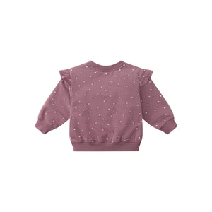 Ruffle Fleece Sweatshirt