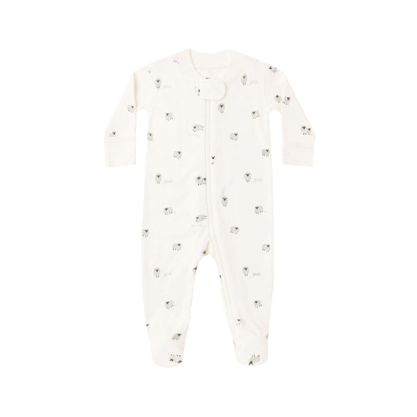 Zip Long Sleeve Zipper Footie