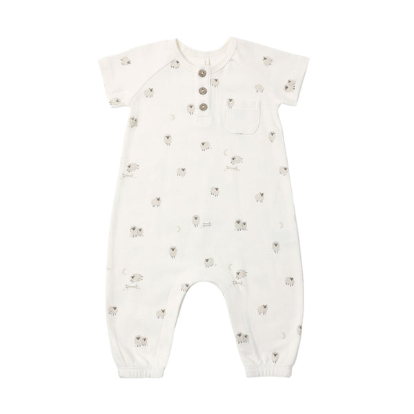 Short Sleeve Jumpsuit - Sheep
