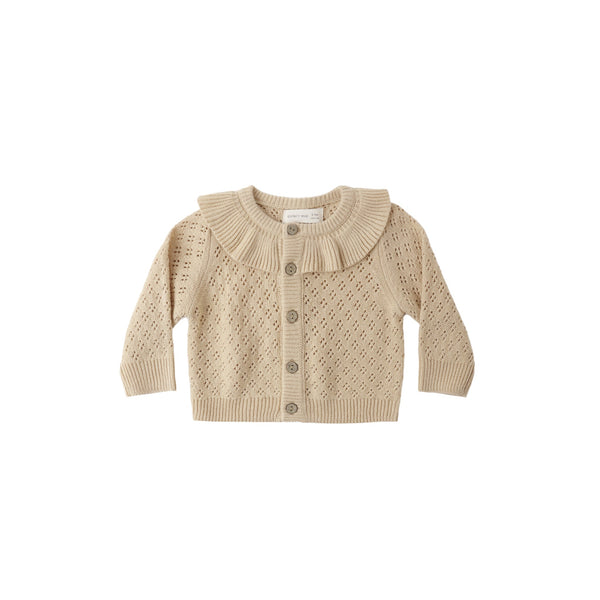 Ruffle Collar Cardigan - Butterscotch