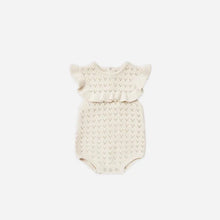 Load image into Gallery viewer, Pointelle Ruffle Romper