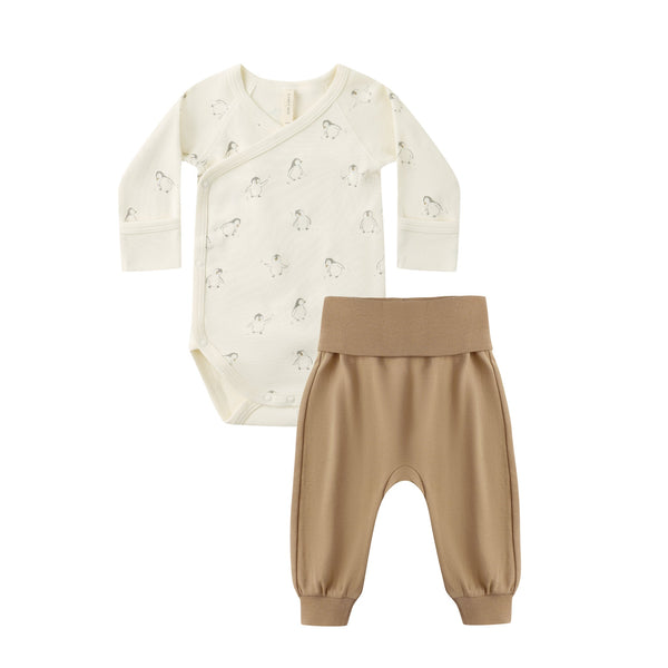 Side-snap bodysuit + pant set