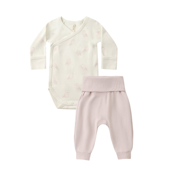 Side-snap bodysuit + pant set