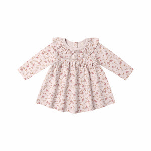Ruffle Collar Jersey Dress