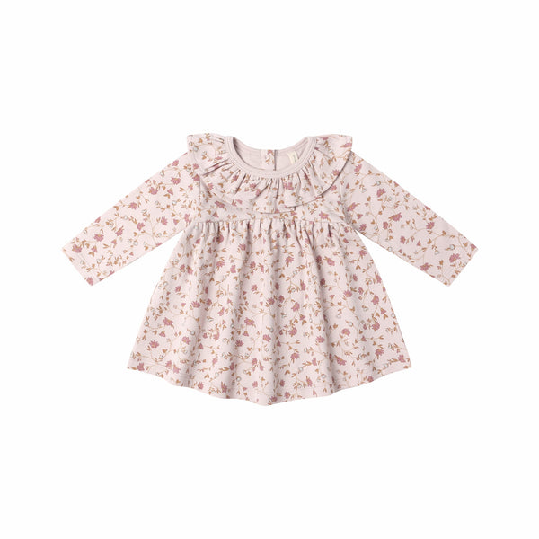 Ruffle Collar Jersey Dress