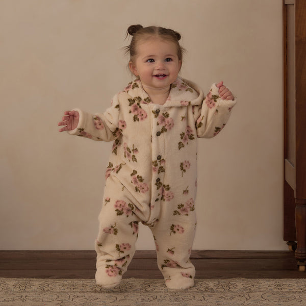 Fleece Jumpsuit - Rose Garden