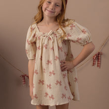 Load image into Gallery viewer, Sabrina Mini Dress - Peppermint Bows