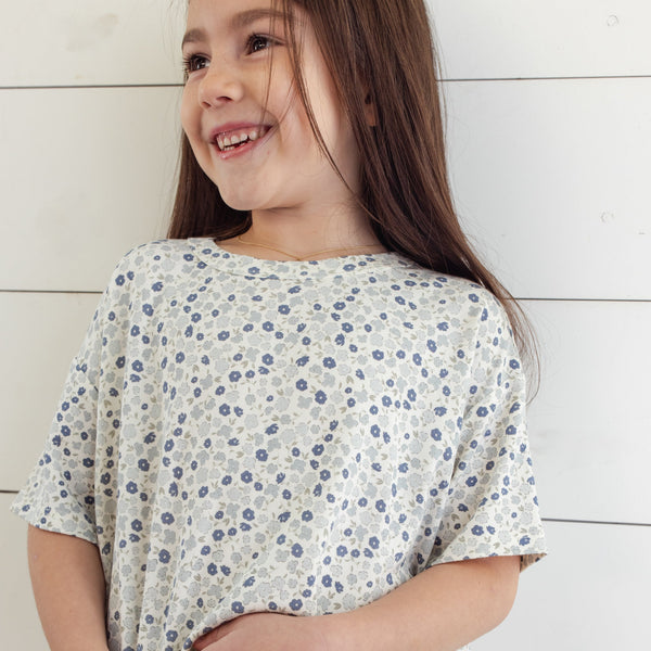 Mosie Set - Blue Ditsy