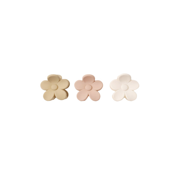 Flower Clip Set - Butterscotch, Blush, Ivory