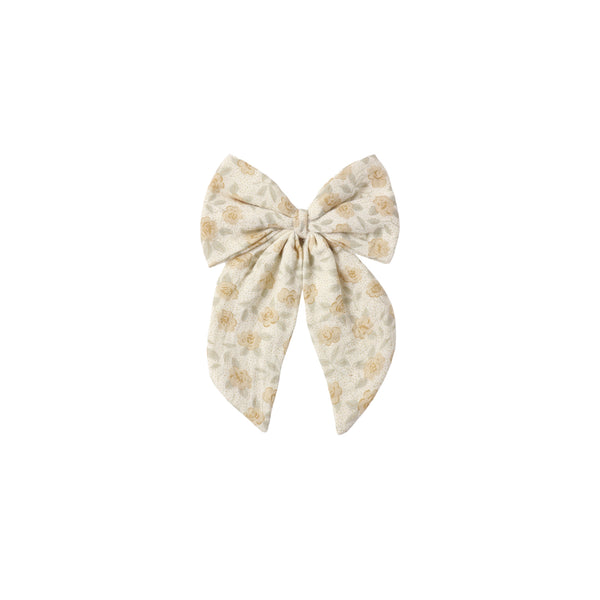 Oversized Bow Yellow Floral