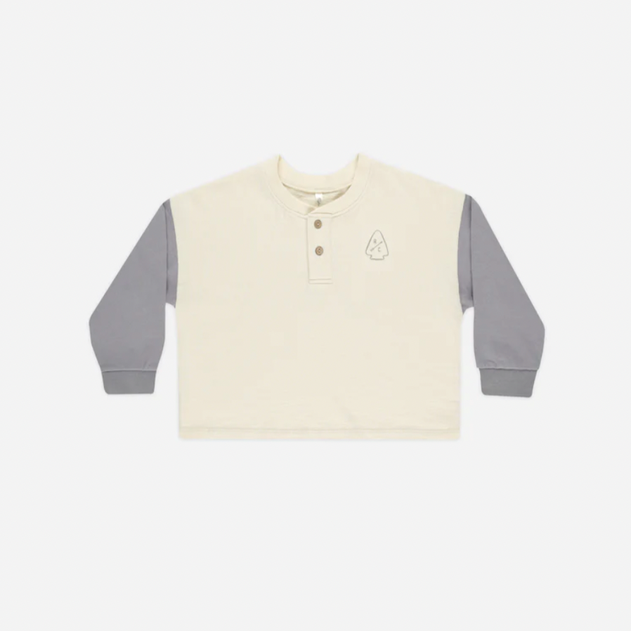 Relaxed Long Sleeve Henley