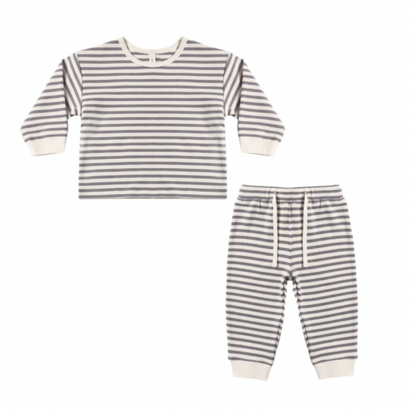 Cozy Set - Slate Stripe