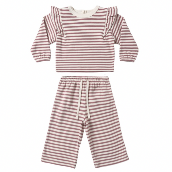 Ruffle Cozy Set - Mulberry