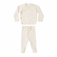 Load image into Gallery viewer, Knit Wrap Top + Pant Set - Natural