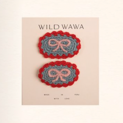 Crochet Clip Set - Denim Darling