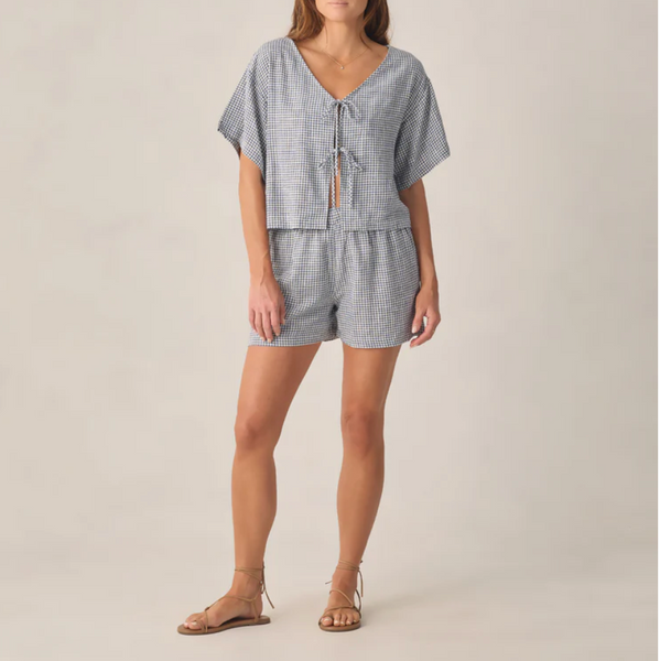 Women's Juniper Set Marine Gingham