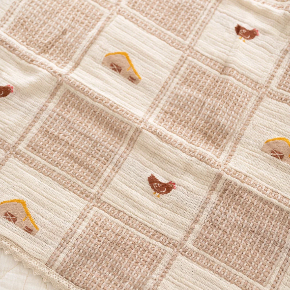 Patchwork Blanket - Farm