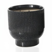 Load image into Gallery viewer, Grooved Black Planter, 3 Sizes