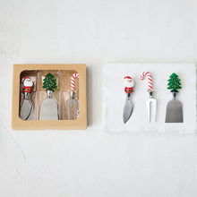 Load image into Gallery viewer, S/3 Holiday Cheese Knives