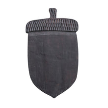 Load image into Gallery viewer, Hand-Carved Mango Wood Acorn Shaped Cheese/Serving Board, Espresso Finish
