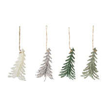 Load image into Gallery viewer, Plastic Tree Ornament with Glitter, 4 Colors