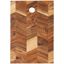 Load image into Gallery viewer, 10" Acacia Chevron Serving Board