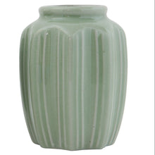Load image into Gallery viewer, Jade Stoneware Vase