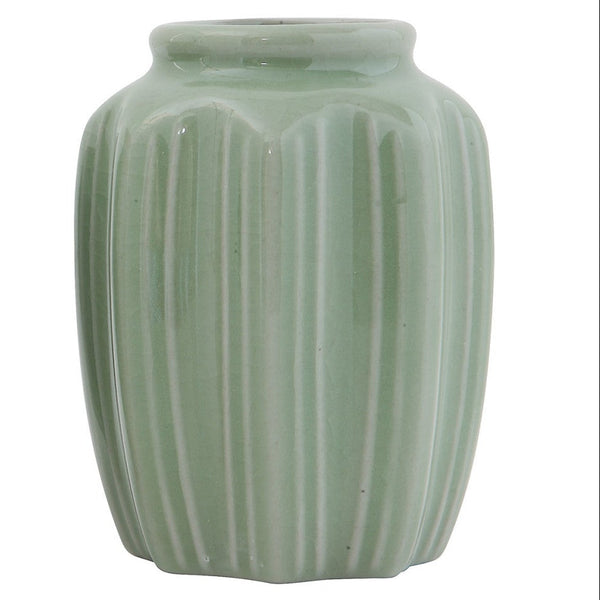 Jade Stoneware Vase