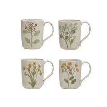 Load image into Gallery viewer, 12oz Hand-Painted Botanical Mug