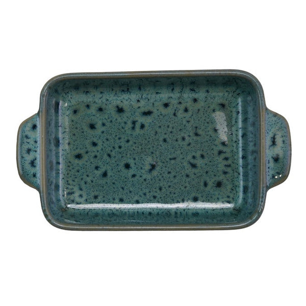 Blue/Green Glazed Stoneware Baker