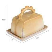 Load image into Gallery viewer, Butter Dish w/ Scalloped Handle