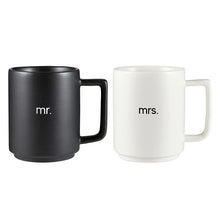 Load image into Gallery viewer, Mr. &amp; Mrs. Stackable Mugs