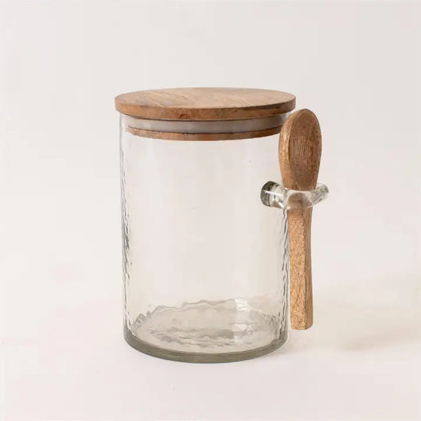 Spoonhold Glass Storage Canister