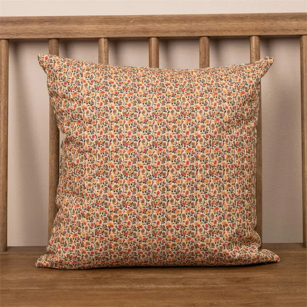 18" Floral Reversible Throw Pillow