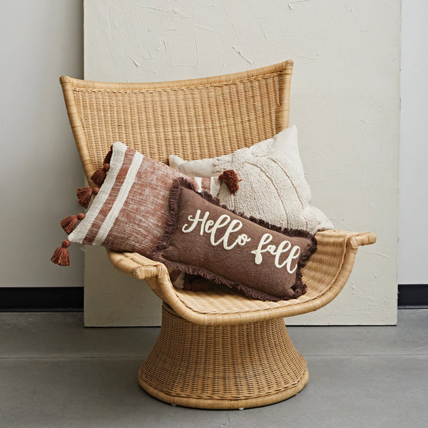 18" Tufted Pumpkin Pillow
