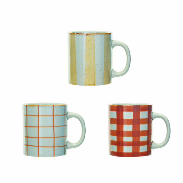 16oz Hand-Painted Stoneware Mug